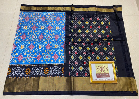 PPHSIDSS4O26BSCC23- Ikat silk saree