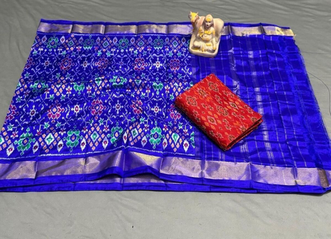 PSRGSDST4V05FFDC49- Ikat Silk dupatta with Ikat sico top