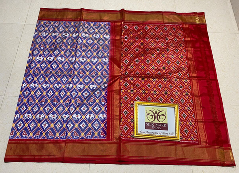 PPHSIDSS4D07BSDC03- Ikat silk saree