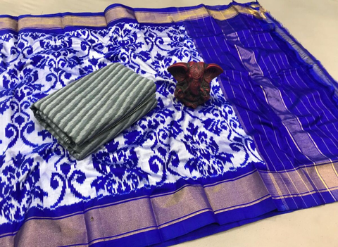 PGMRSDST4V05FSDD20- Ikat Silk dupatta with Ikat sico top