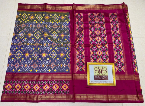 PPHSIDSS4D24BSCD19- Ikat silk saree