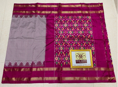 PPHSIDSS4D13TSCC07- Ikat silk saree