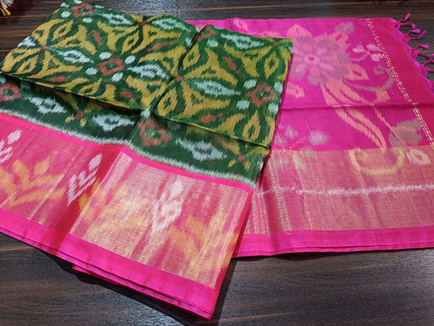 PGMRISCS4S24EZDC27- Ikat Sico saree