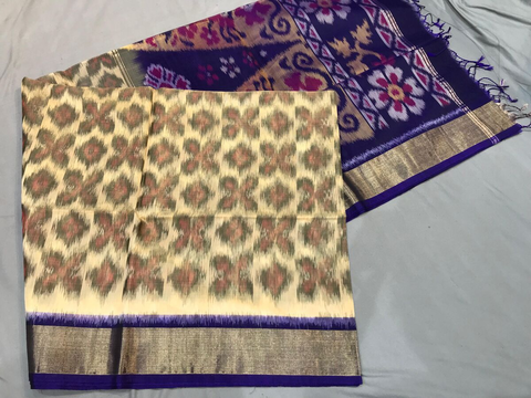 PGMRISCS4S26ECDC08- Ikat Sico saree