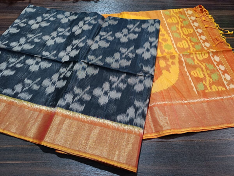 PGMRISCS4S26ECDC24- Ikat Sico saree