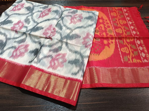 PGMRISCS4S26ECDC52- Ikat Sico saree