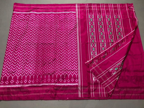 PSSIIDSS4S27TCDD10- Ikat silk saree