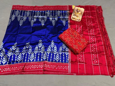 PSRGSDST4O14FSDD24- Ikat sico dupatta with  sico top