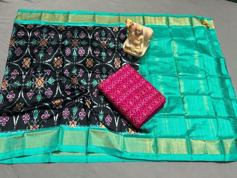 PSRGSDST4O14FSDD39- Ikat sico dupatta with  sico top