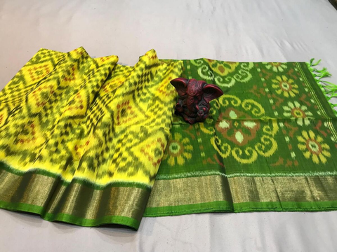 PGMRISCS4O22ECDD33- Ikat Sico saree