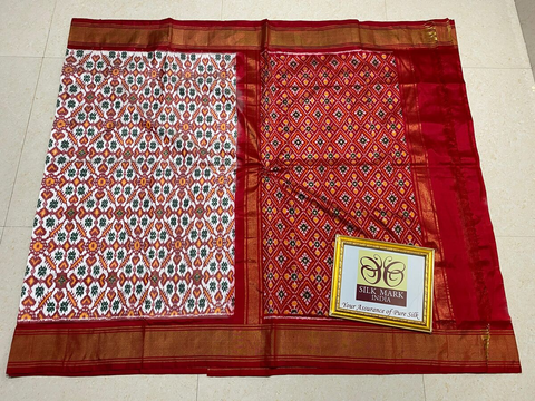 PPHSIDSS4O26BSCC05- Ikat silk saree