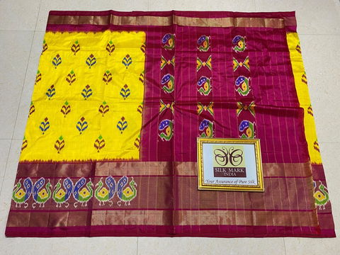 PPHSIDSS4O26BSCC08- Ikat silk saree