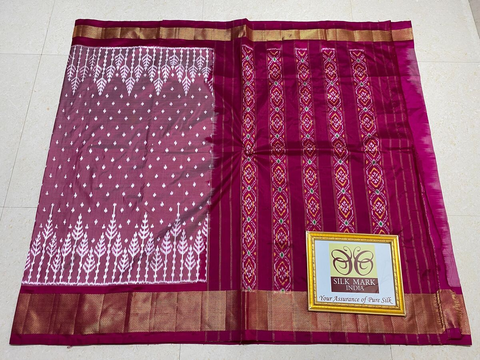 PPHSIDSS4O26BSCC26- Ikat silk saree