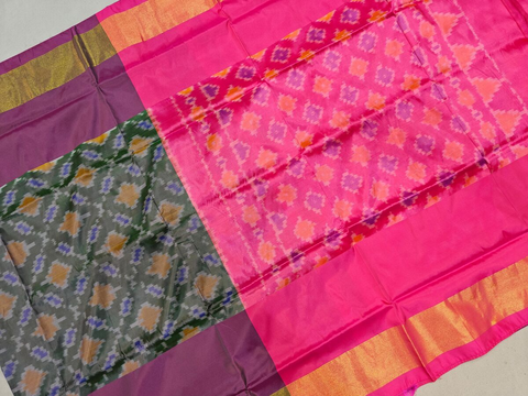 PGMRISSS4V05ISDC09- Ikat soft silk saree