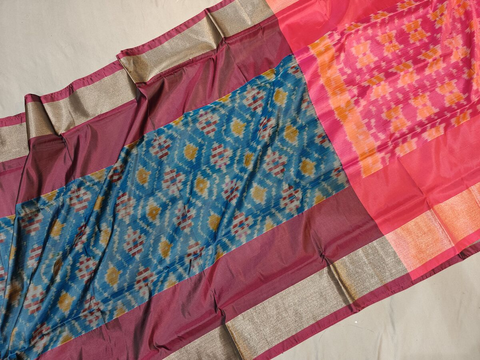 PGMRISSS4V05ISDC23- Ikat soft silk saree