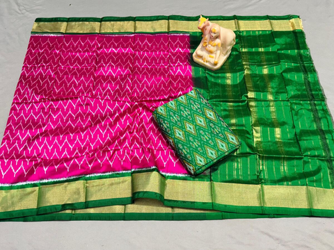 PSRGSDST4V05FFDC69- Ikat Silk dupatta with Ikat sico top