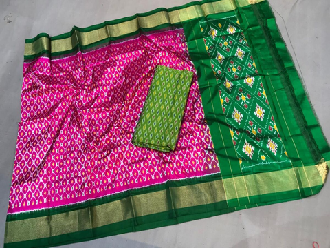 PGMRSDST4V09FSDC12- Ikat Silk dupatta with Ikat sico top