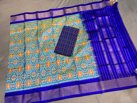 PGMRSDST4V09FSDC16- Ikat Silk dupatta with Ikat sico top