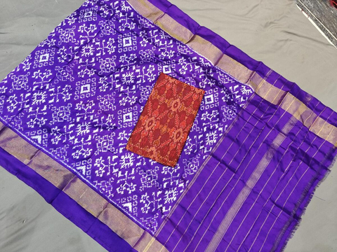 PGMRSDST4V09FSDC20- Ikat Silk dupatta with Ikat sico top