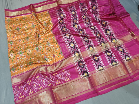 PGMRIDSS4V12BBDC36- Ikat silk saree