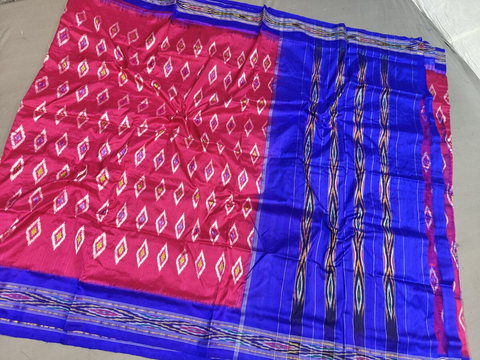 PGMRILWS4V12FNCC08- light weight Ikat silk saree