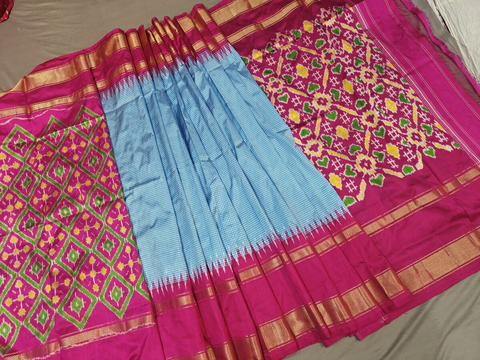 PGMRIDSS4V25TSDC07- Ikat silk saree