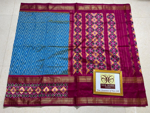 PPHSIDSS4D07BSDC11- Ikat silk saree