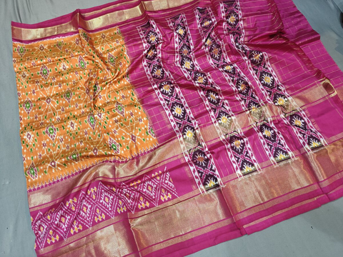 PGMRIDSS4D10BBDC06- Ikat silk saree