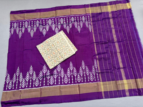 PSSISDST4D09FSCD01- Ikat Silk dupatta with Ikat sico top