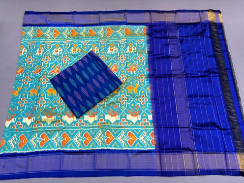 PSSISDST4D09FSCD13- Ikat Silk dupatta with Ikat sico top