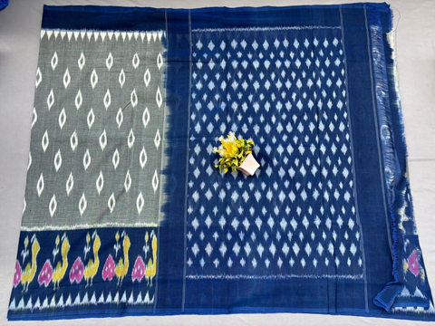 PSSIICTS4D17INDD09- Ikat cotton saree