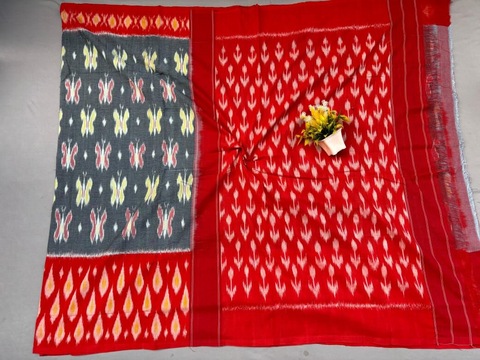 PSSIICTS4D17INDD12- Ikat cotton saree