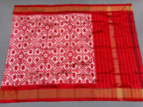 PSSIISDP4D18ECCD45- Ikat silk dupatta