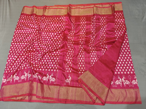 PGMRIDSS4D26TSCD45- Ikat silk saree