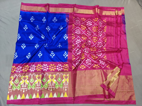 PGMRIDSS4D26TSCD46- Ikat silk saree