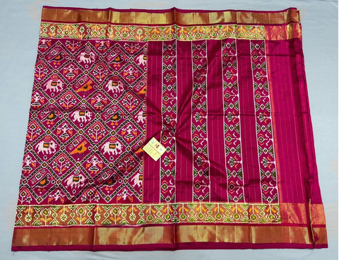 PPISIDSS4D14ZSDC05- Ikat silk saree