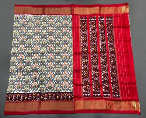 PMICIDSS5J07BCCD31- Ikat silk saree