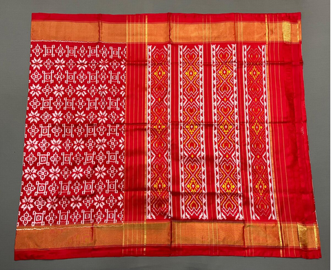 PMICIDSS5J07BCCD07- Ikat silk saree