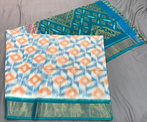 PGMRISCS4S26ECDC19- Ikat Sico saree