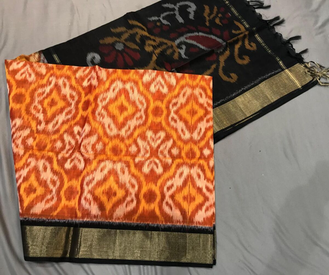 PGMRISCS4O22ECDD32- Ikat Sico saree