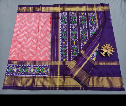 PGMRIDSS4V12BBDC17- Ikat silk saree