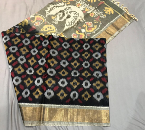 PGMRISCS4S26ECDC23- Ikat Sico saree