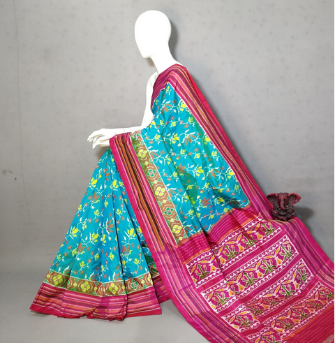 PGMRIDSS4D17DNCD06- Ikat silk saree