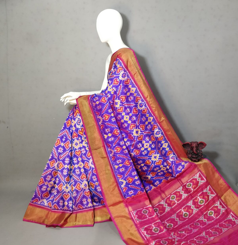 PGMRKBRS4S21BICD19- Ikat silk saree