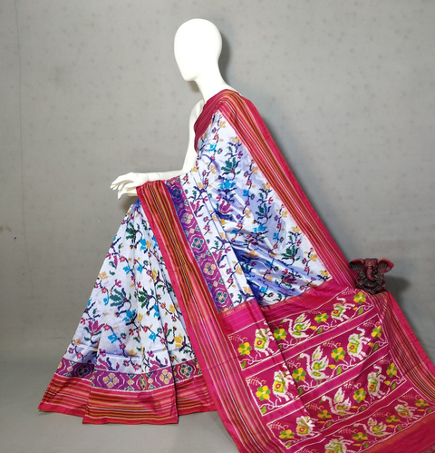 PGMRIDSS4O21CNCC11- Ikat silk saree