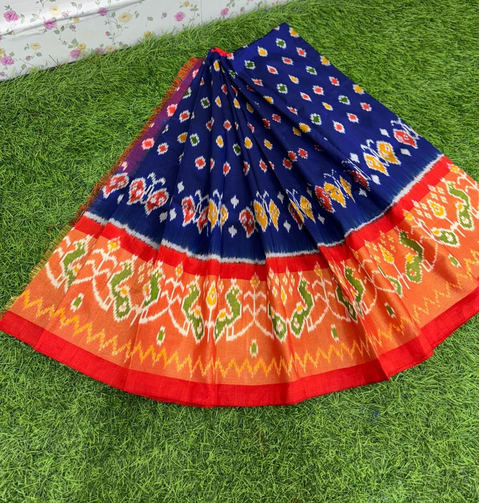 PSDHZSLG4V13ITDC30- Zero size Ikat silk lehenga