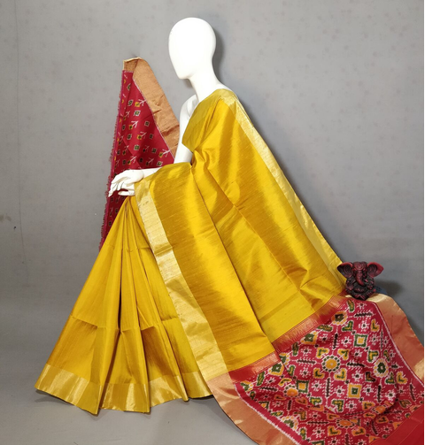 PGMRIDSS4V18XSDD01- Ikat silk saree