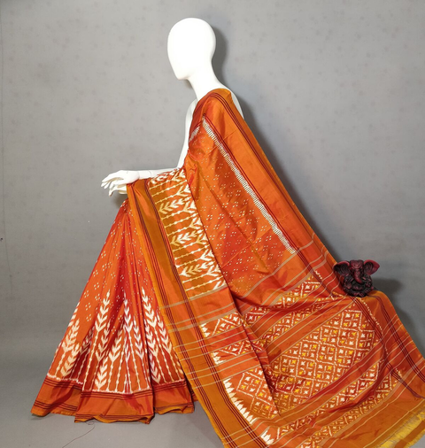 PGMRKBRS4S21BICD10- Ikat silk saree