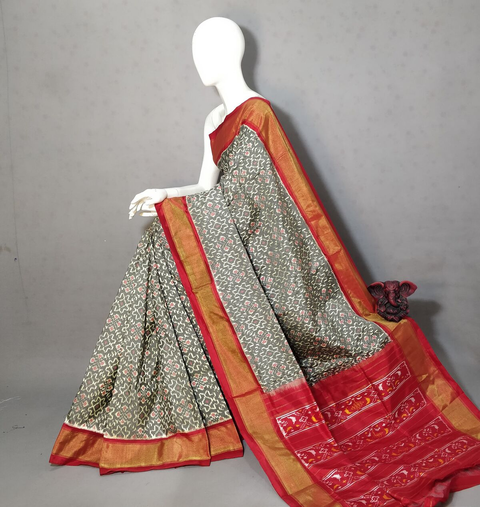 PGMRIDSS4S28BICD12- Ikat silk saree