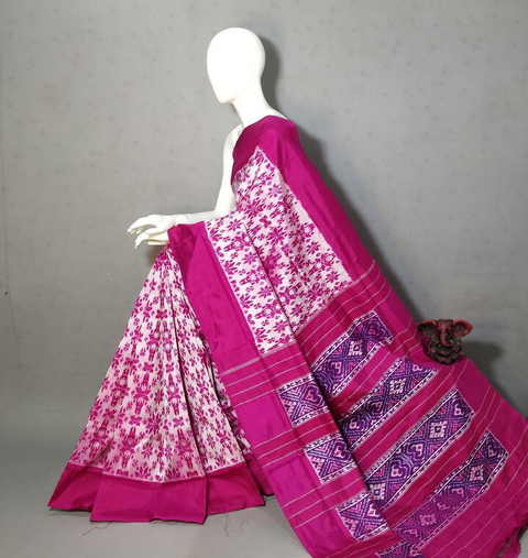 PGMRIDSS4D04BXDC04- Ikat silk saree